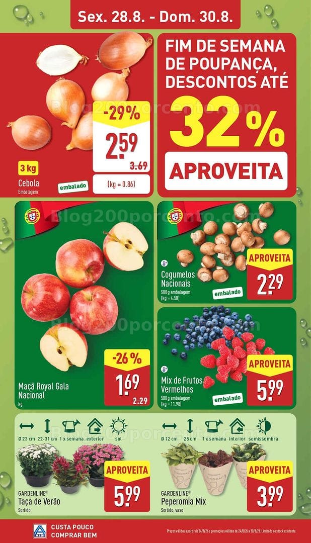 Antevisão Folheto ALDI Promoções de 24 a 30 agosto
